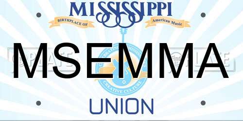 MSEMMA Mississippi License Plate
