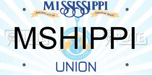 MSHIPPI Mississippi License Plate