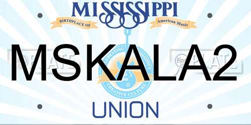 MSKALA2 Mississippi License Plate