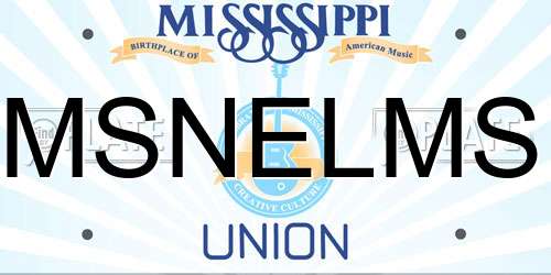MSNELMS Mississippi License Plate