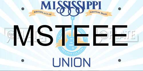 MSTEEE Mississippi License Plate