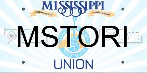 MSTORI Mississippi License Plate