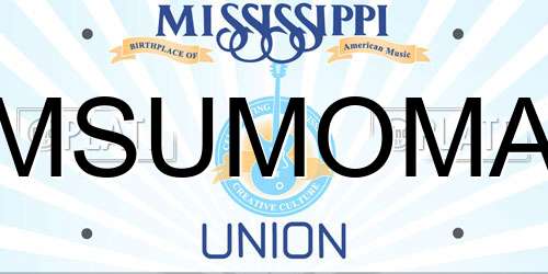 MSUMOMA Mississippi License Plate