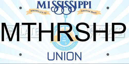 MTHRSHP Mississippi License Plate