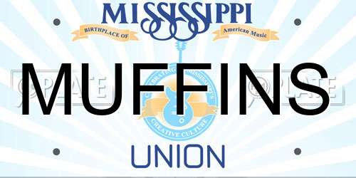 MUFFINS Mississippi License Plate