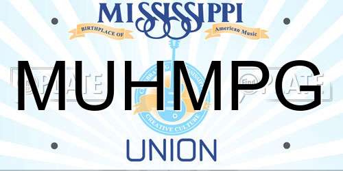 MUHMPG Mississippi License Plate