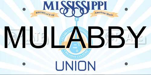 MULABBY Mississippi License Plate