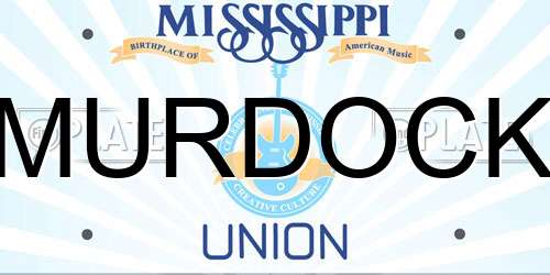 MURDOCK Mississippi License Plate