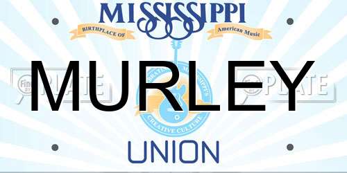 MURLEY Mississippi License Plate