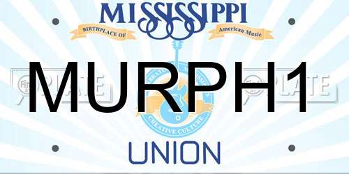 MURPH1 Mississippi License Plate