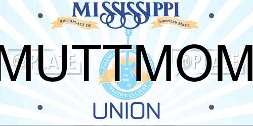 MUTTMOM Mississippi License Plate