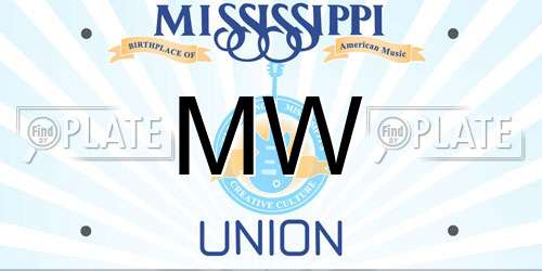 MW Mississippi License Plate