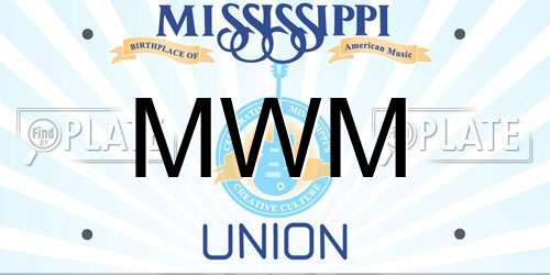 MWM Mississippi License Plate