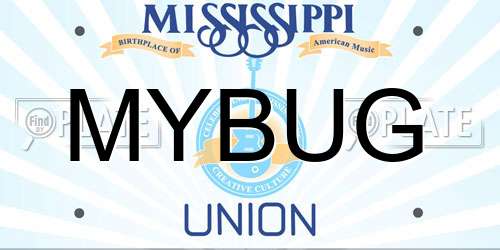 MYBUG Mississippi License Plate