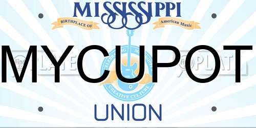 MYCUPOT Mississippi License Plate