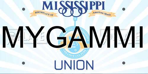 MYGAMMI Mississippi License Plate