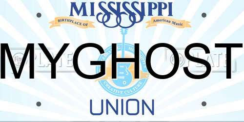 MYGHOST Mississippi License Plate