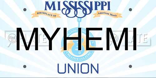 MYHEMI Mississippi License Plate