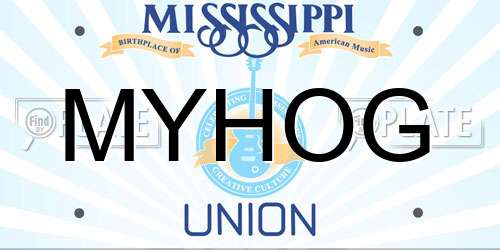 MYHOG Mississippi License Plate