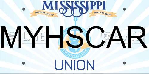 MYHSCAR Mississippi License Plate