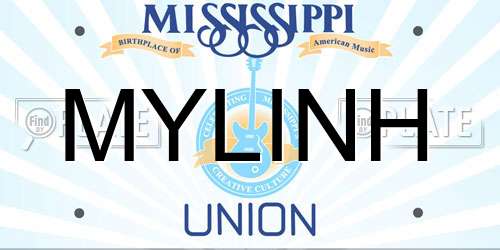 MYLINH Mississippi License Plate