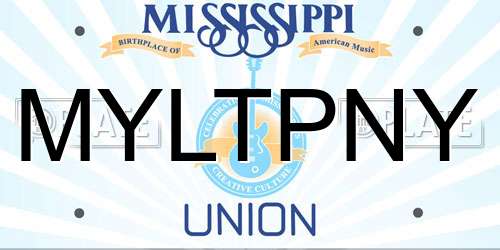 MYLTPNY Mississippi License Plate