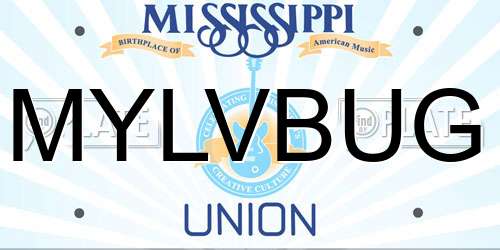 MYLVBUG Mississippi License Plate