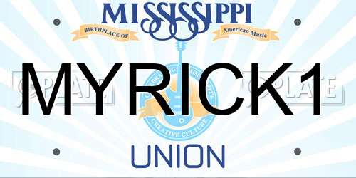 MYRICK1 Mississippi License Plate