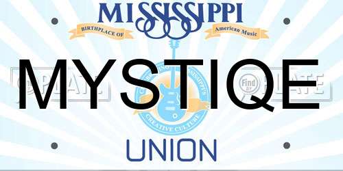 MYSTIQE Mississippi License Plate