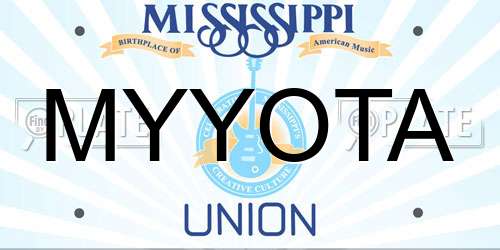 MYYOTA Mississippi License Plate