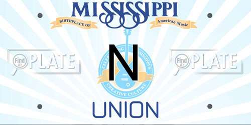 N Mississippi License Plate