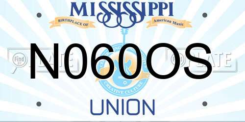 N060OS Mississippi License Plate