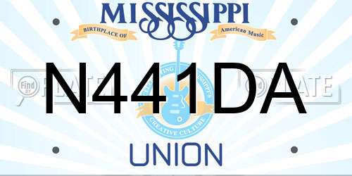 N441DA Mississippi License Plate