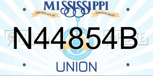 N44854B Mississippi License Plate