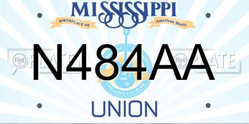 N484AA Mississippi License Plate