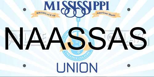 NAASSAS Mississippi License Plate