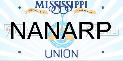 NANARP Mississippi License Plate