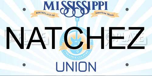 NATCHEZ Mississippi License Plate