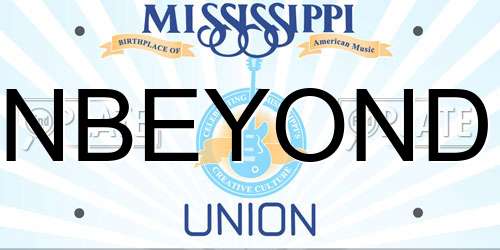 NBEYOND Mississippi License Plate