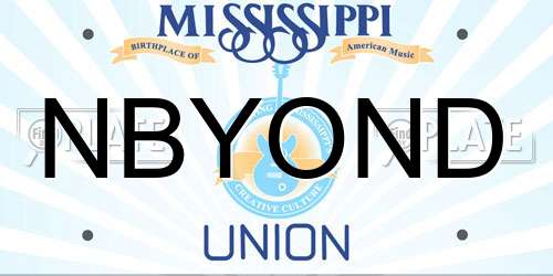 NBYOND Mississippi License Plate