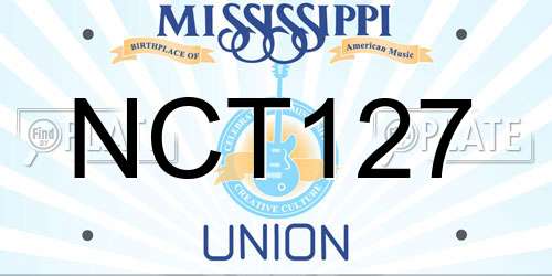 NCT127 Mississippi License Plate