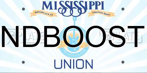 NDBOOST Mississippi License Plate