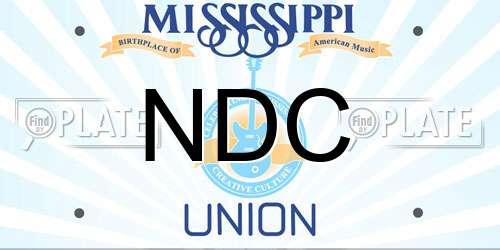 NDC Mississippi License Plate