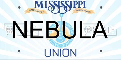 NEBULA Mississippi License Plate