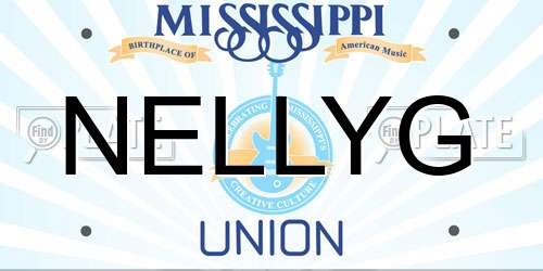 NELLYG Mississippi License Plate
