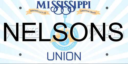 NELSONS Mississippi License Plate