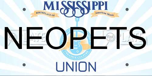 NEOPETS Mississippi License Plate