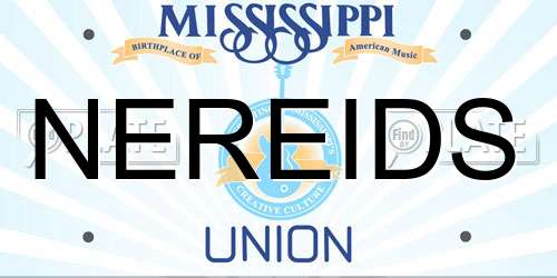 NEREIDS Mississippi License Plate