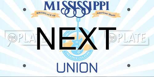 NEXT Mississippi License Plate