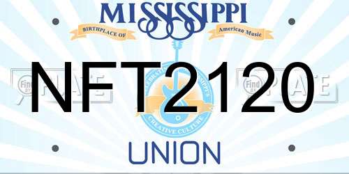 NFT2120 Mississippi License Plate